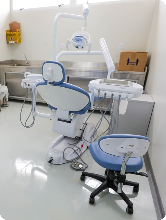 Clock tower in a park square